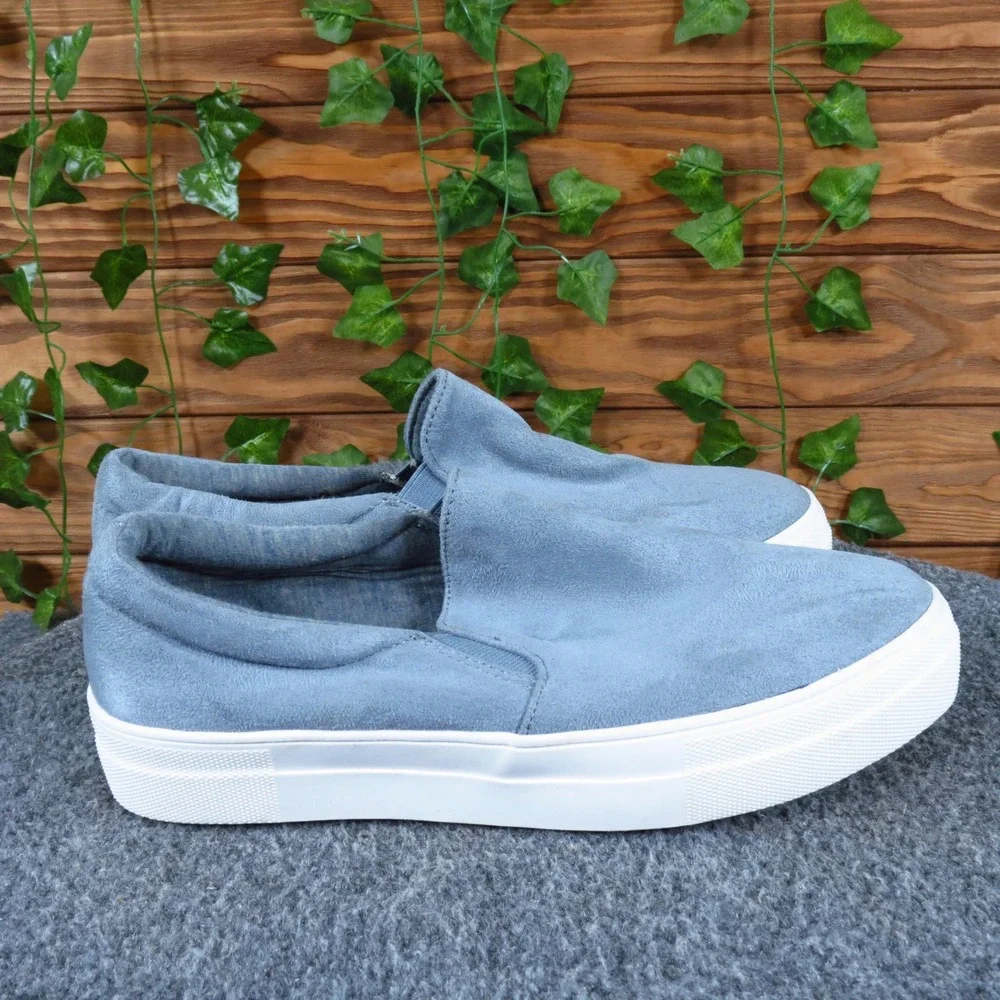 Soda Women Casual Slip On Sneaker Sz 8‎ Everyday Walking Blue Synthetic Platform